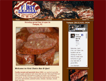 Tablet Screenshot of firstchoicebbq.com